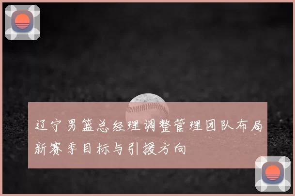 辽宁男篮总经理调整管理团队布局新赛季目标与引援方向